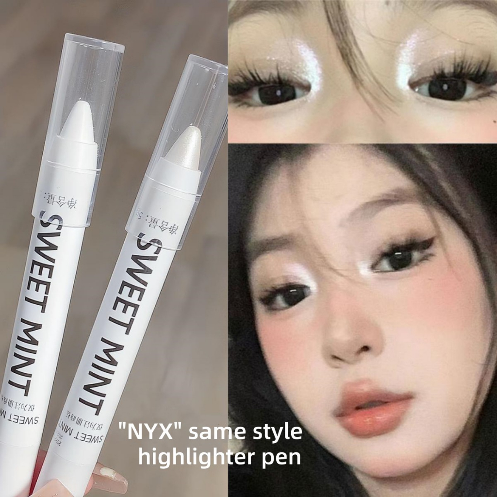 [Value Choice]SWEET MINT 13colors High gloss lying silkworm pen Colourful Matte Eyeliner Pen Glitter Eye Shadow Pen Long Lasting